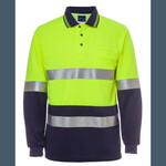 JB's Hi Vis Long Sleeve (D+N) Traditional Polo
